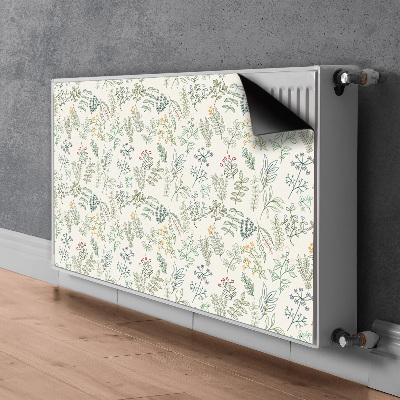 Magnetiskt radiatorskydd Gröna löv