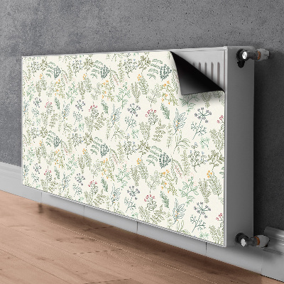 Magnetiskt radiatorskydd Gröna löv