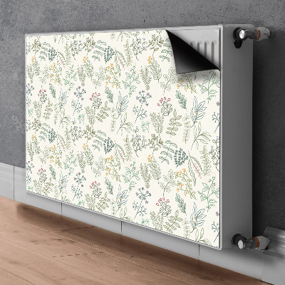 Magnetiskt radiatorskydd Gröna löv