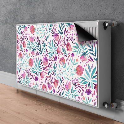 Magnetiskt radiatorskydd Vintage vallmo