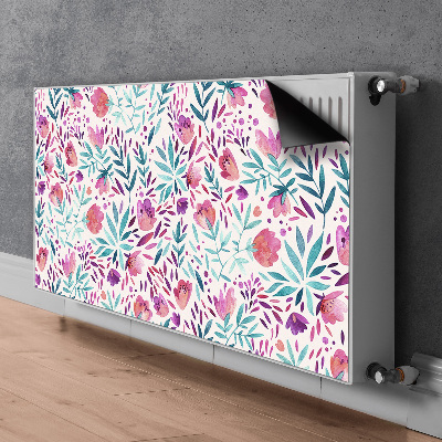 Magnetiskt radiatorskydd Vintage vallmo
