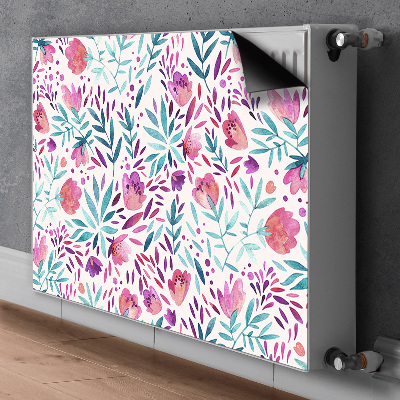 Magnetiskt radiatorskydd Vintage vallmo