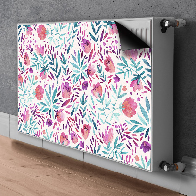 Magnetiskt radiatorskydd Vintage vallmo