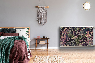 Magnetisk radiatorkåpa Fåglar och löv