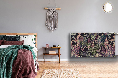 Magnetisk radiatorkåpa Fåglar och löv