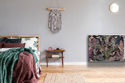 Magnetisk radiatorkåpa Fåglar och löv