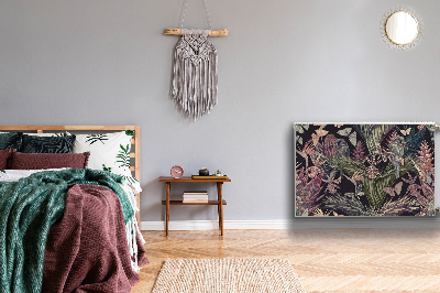 Magnetisk radiatorkåpa Fåglar och löv
