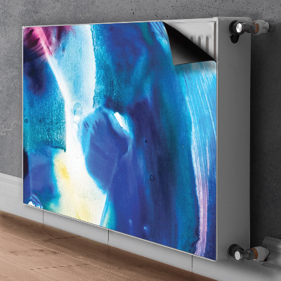 Magnetisk radiatorkåpa Blå fläckar