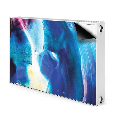 Magnetisk radiatorkåpa Blå fläckar