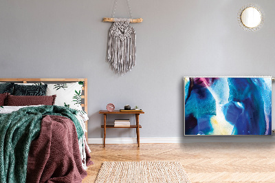 Magnetisk radiatorkåpa Blå fläckar