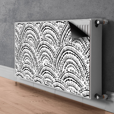 Magnetiskt radiatorskydd Abstrakt mönster