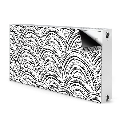 Magnetiskt radiatorskydd Abstrakt mönster