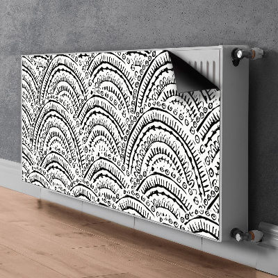 Magnetiskt radiatorskydd Abstrakt mönster