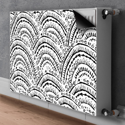 Magnetiskt radiatorskydd Abstrakt mönster