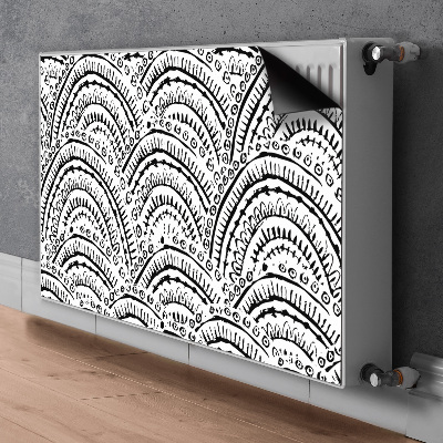 Magnetiskt radiatorskydd Abstrakt mönster