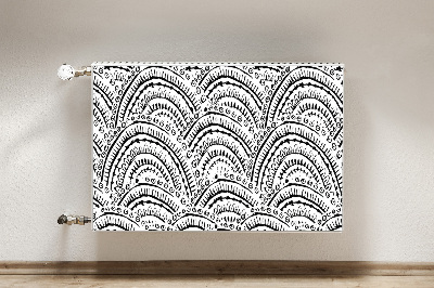 Magnetiskt radiatorskydd Abstrakt mönster