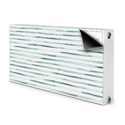 Magnetiskt radiatorskydd Blå linjer