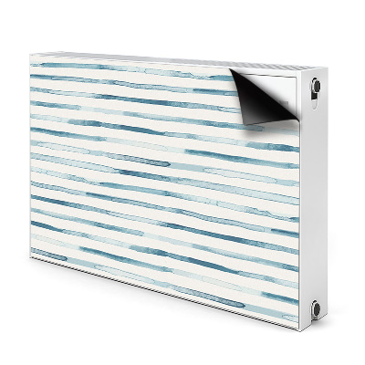 Magnetiskt radiatorskydd Blå linjer