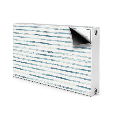 Magnetiskt radiatorskydd Blå linjer