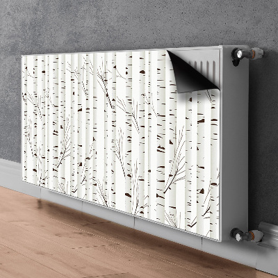 Magnetisk radiatorkåpa Björkar