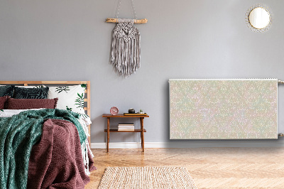 Magnetiskt radiatorskydd Vintage gyllene mönster