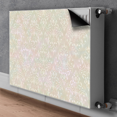 Magnetiskt radiatorskydd Vintage gyllene mönster