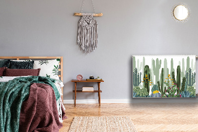 Magnetisk radiatorkåpa Blommande kaktusar