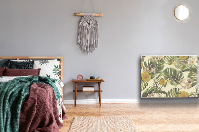 Magnetiskt radiatorskydd Tropiska blad och blommor