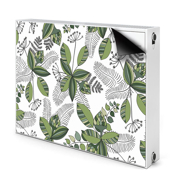 Magnetiskt radiatorskydd Botaniskt mönster