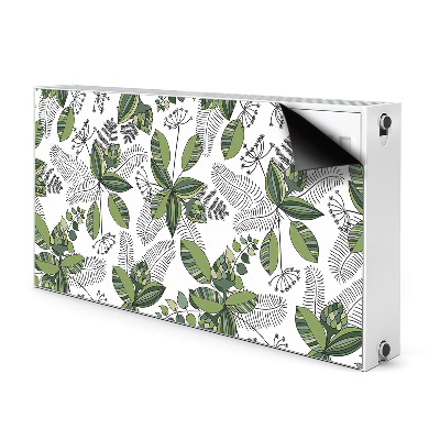 Magnetiskt radiatorskydd Botaniskt mönster