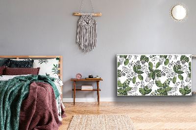 Magnetiskt radiatorskydd Botaniskt mönster