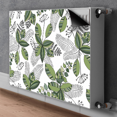 Magnetiskt radiatorskydd Botaniskt mönster