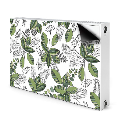 Magnetiskt radiatorskydd Botaniskt mönster