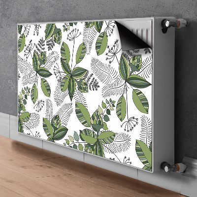 Magnetiskt radiatorskydd Botaniskt mönster