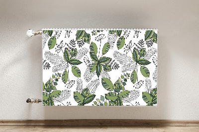 Magnetiskt radiatorskydd Botaniskt mönster