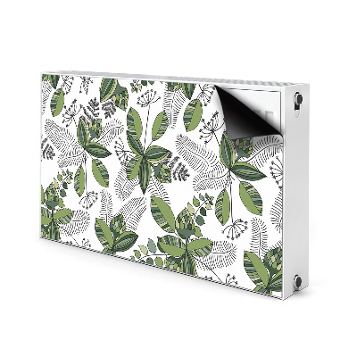 Magnetiskt radiatorskydd Botaniskt mönster