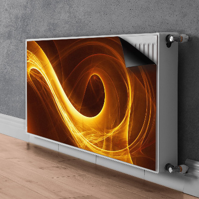Magnetisk radiatorkåpa Vågig låga