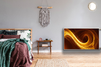 Magnetisk radiatorkåpa Vågig låga