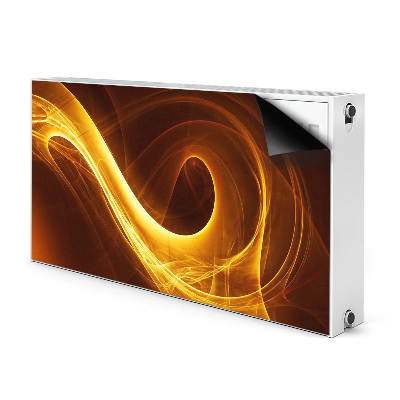 Magnetisk radiatorkåpa Vågig låga