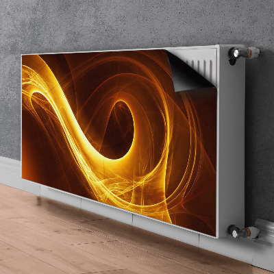 Magnetisk radiatorkåpa Vågig låga
