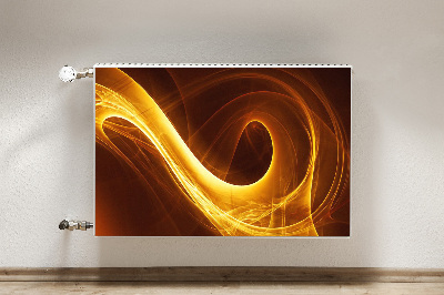 Magnetisk radiatorkåpa Vågig låga