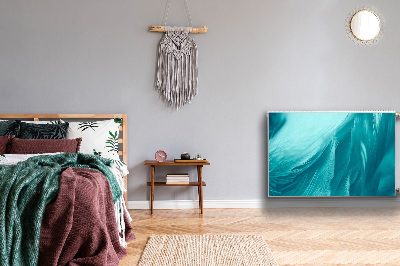 Magnetiskt radiatorskydd Blå fjädrar