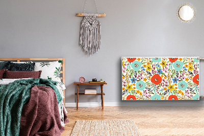 Magnetisk radiatorkåpa Blommor äng