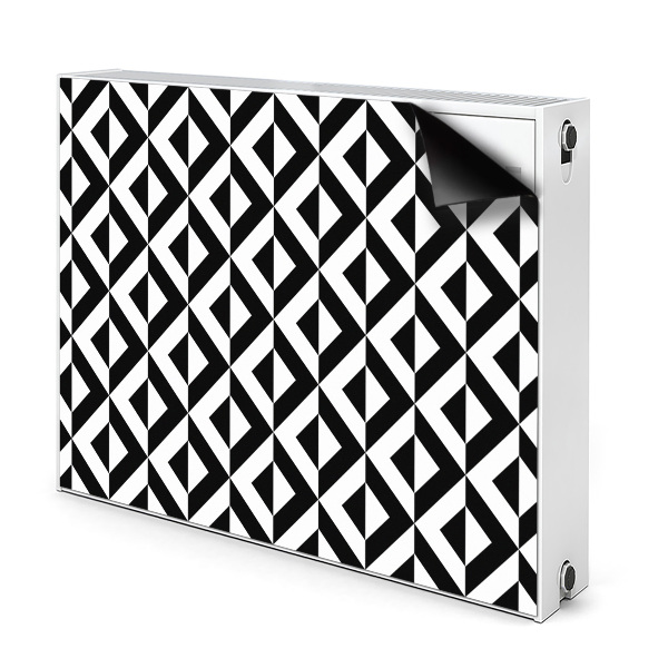 Magnetiskt radiatorskydd Geometrisk illusion