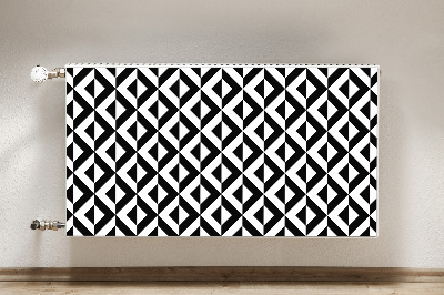 Magnetiskt radiatorskydd Geometrisk illusion