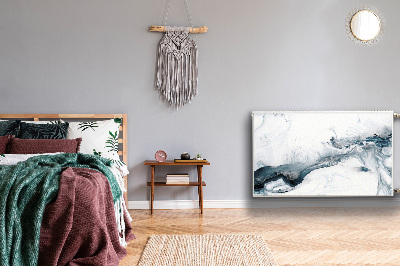 Magnetisk radiatorkåpa Vinter abstraktion