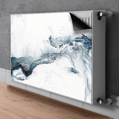 Magnetisk radiatorkåpa Vinter abstraktion