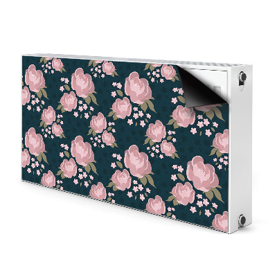 Magnetiskt radiatorskydd Rosa blommor