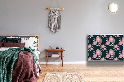 Magnetiskt radiatorskydd Rosa blommor