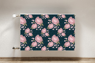 Magnetiskt radiatorskydd Rosa blommor